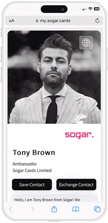 guide of using Sogar Cards profile
