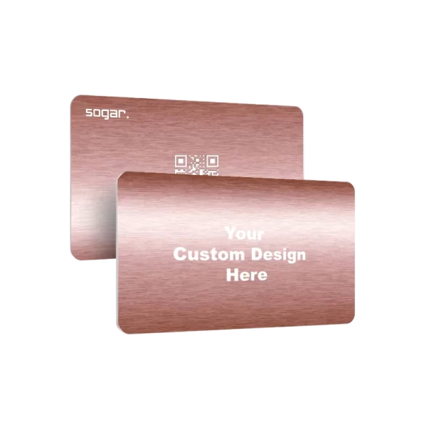 rose metal NFC card