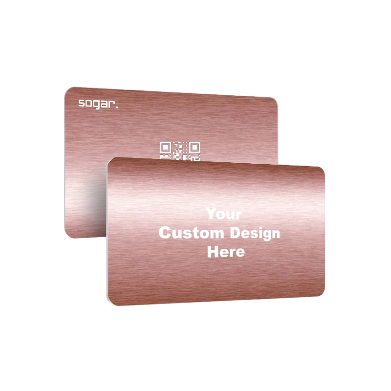 rose metal NFC card