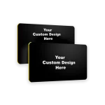 black pvc NFC card can be customized on double sided