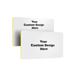 white pvc NFC card can be customized on double sided