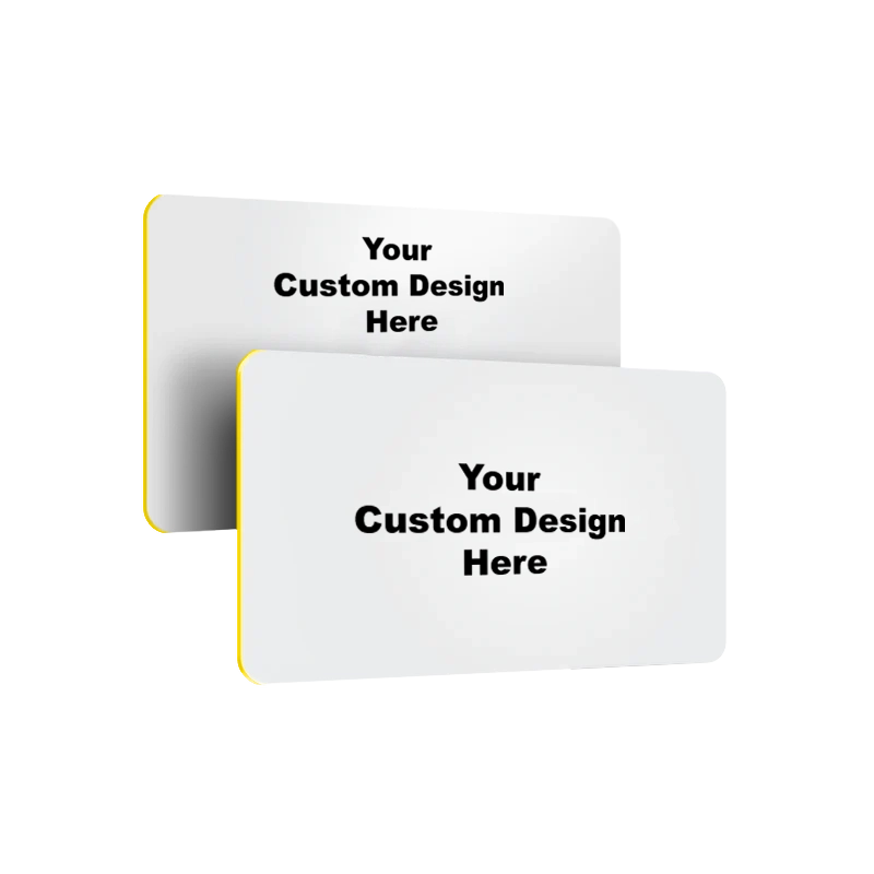 white pvc NFC card can be customized on double sided